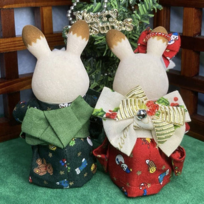 CHRISTMAS PATTERN KIMONO FOR PARENTS Calico Clitters Sylvanian Families