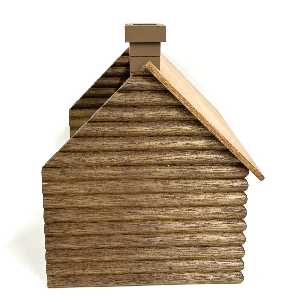 [used] Vintage Memory Time Wooden Log Cabin 1986 HA-05 Sylvanian Families Calico Critters