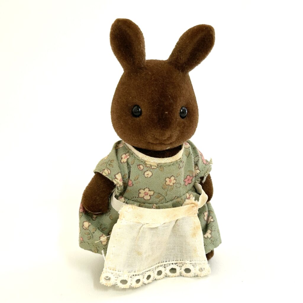 [used] Vintage Brown Rabbit Mother Sylvanian Families Calico Critters