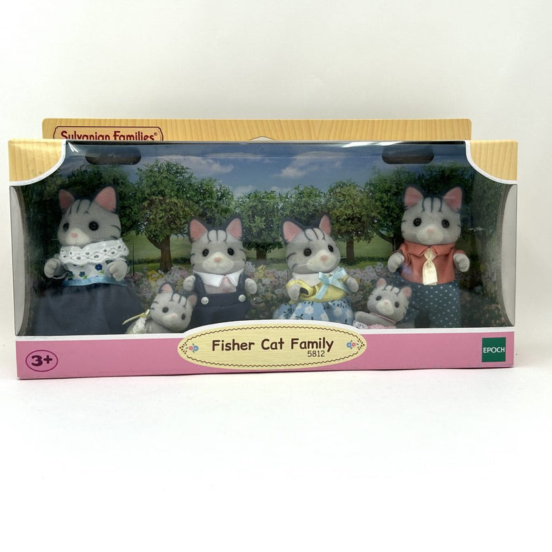 FISHER CAT FAMILY 5812 Japan Sylvanian Families