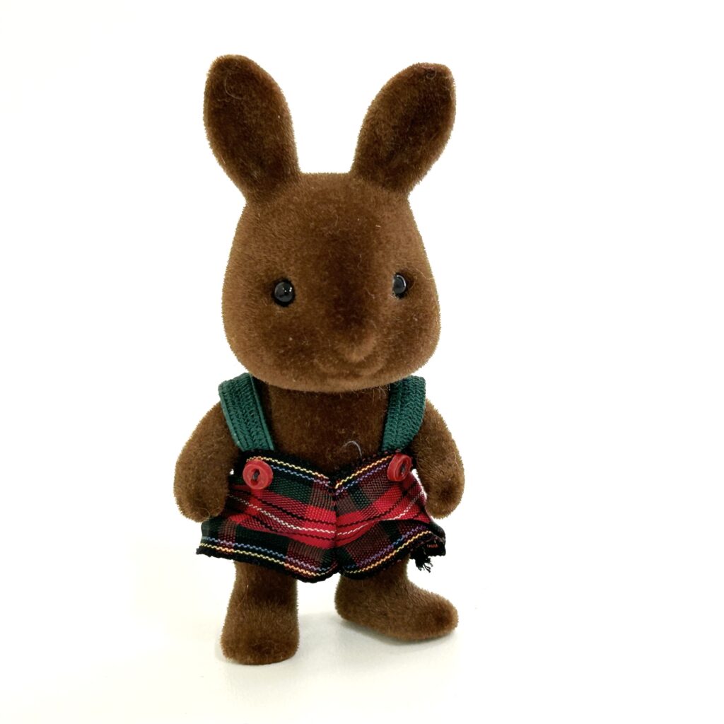 [used] Vintage Brown Rabbit Boy Sylvanian Families Calico Critters