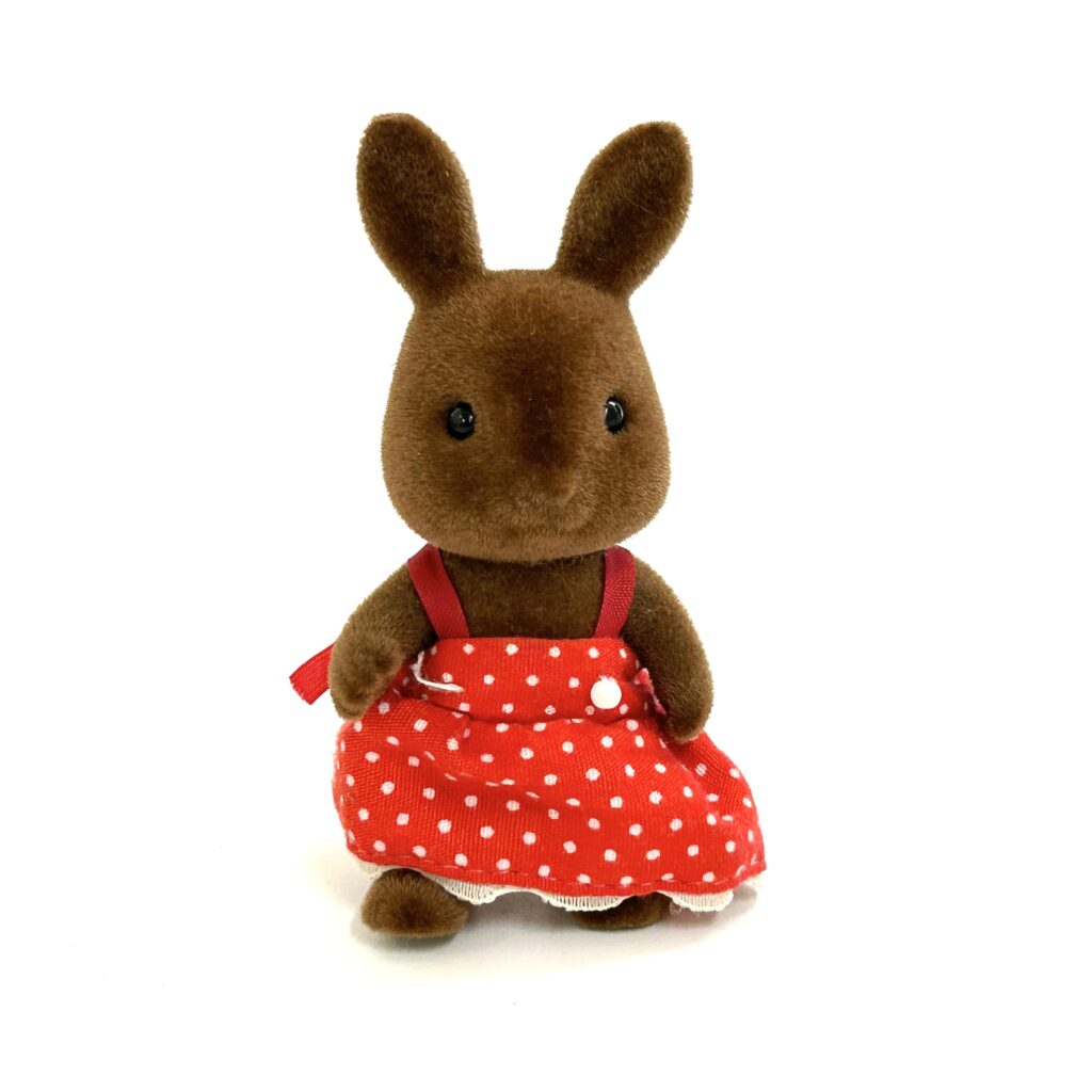 [used] Vintage Brown Rabbit Girl Sylvanian Families Calico Critters