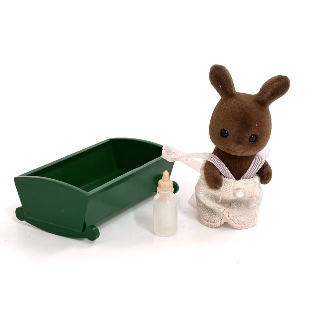 [used] Vintage Brown Rabbit Baby Sylvanian Families Calico Critters