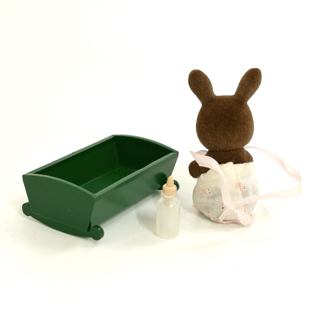 [used] Vintage Brown Rabbit Baby Sylvanian Families Calico Critters