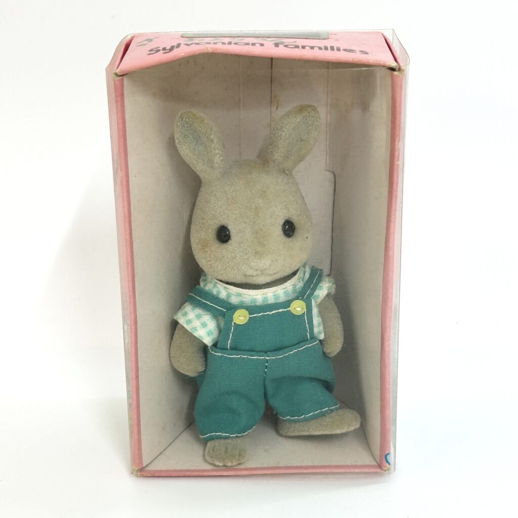 [used] Vintage Grey Rabbit Father Sylvanian Families Calico Critters