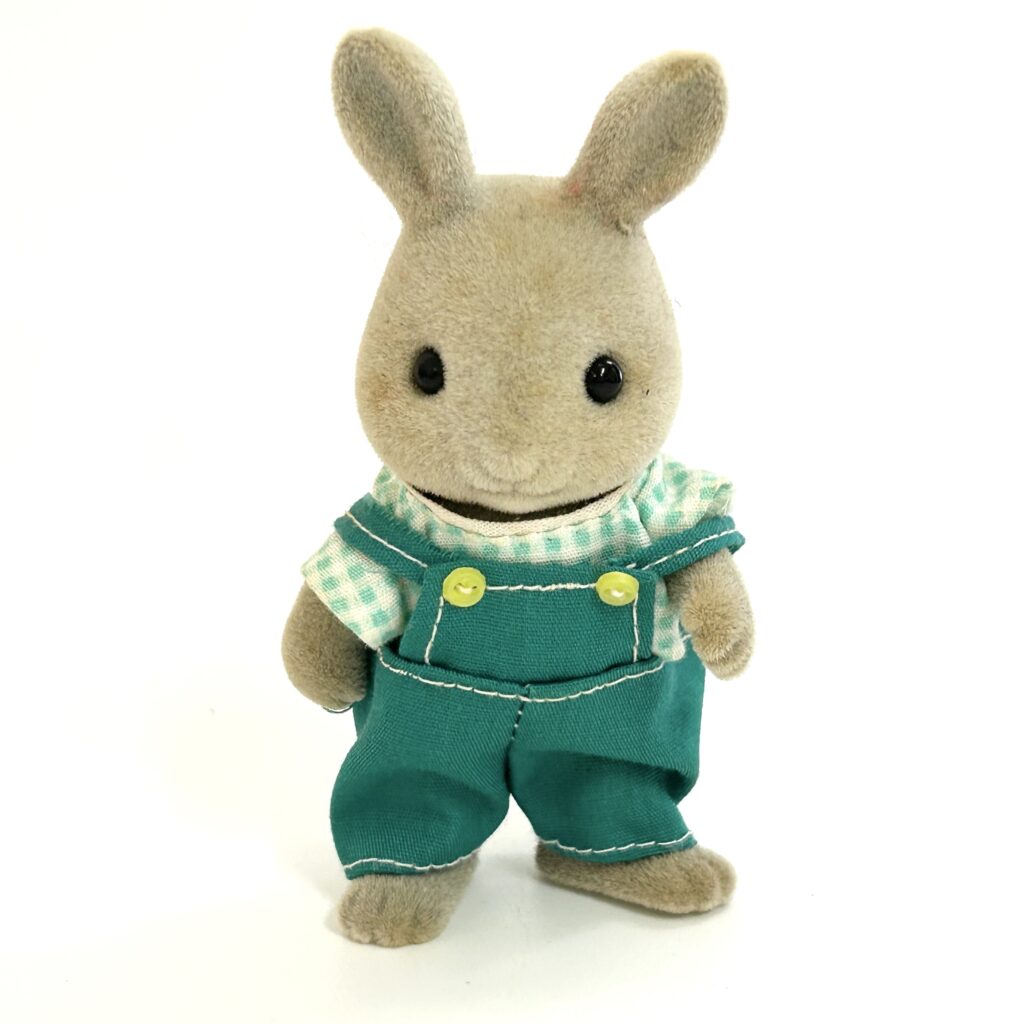 [used] Vintage Grey Rabbit Father Sylvanian Families Calico Critters