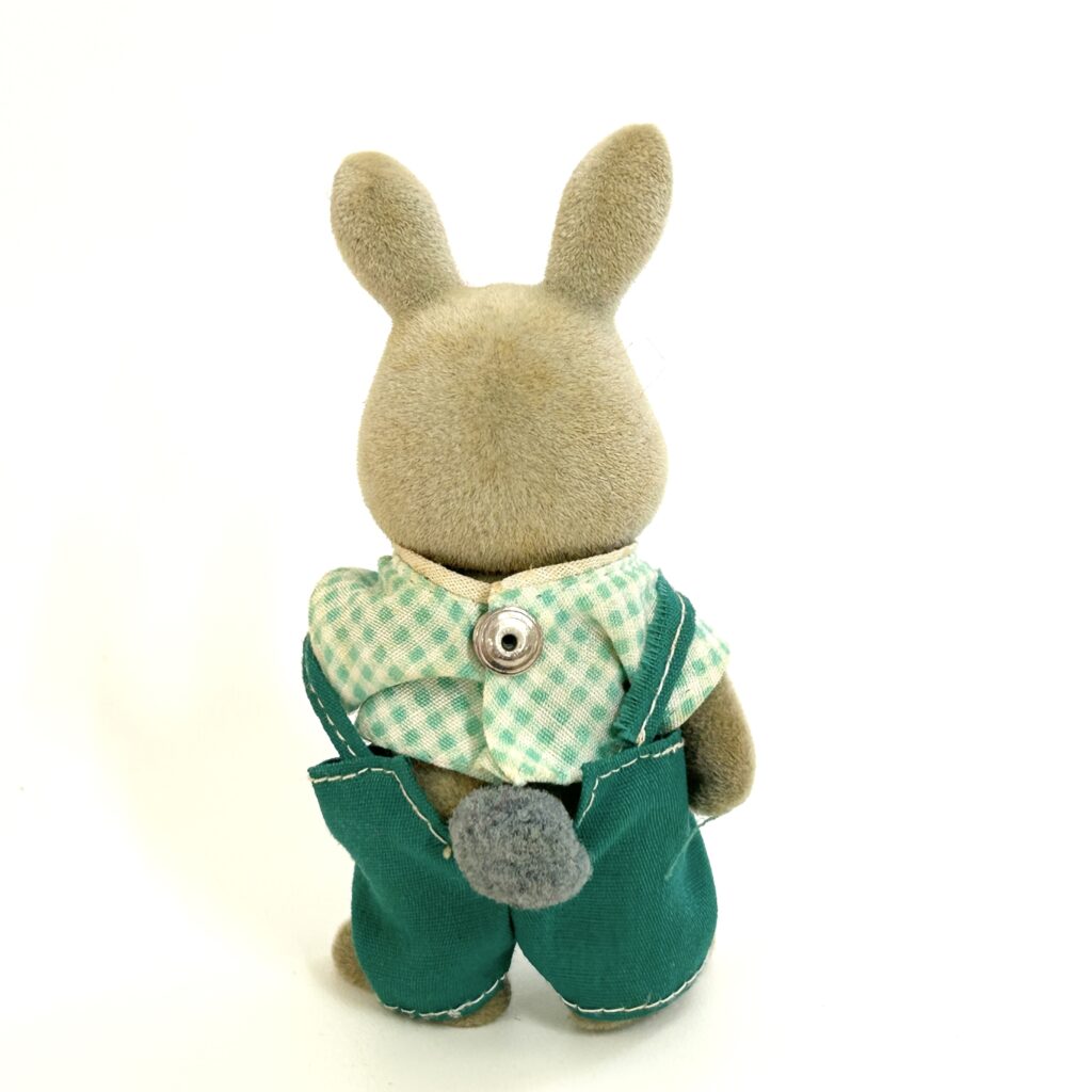 [used] Vintage Grey Rabbit Father Sylvanian Families Calico Critters