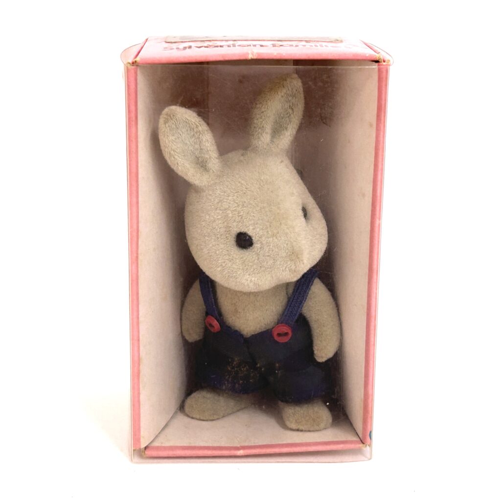 [used] Vintage Grey Rabbit Boy Sylvanian Families Calico Critters
