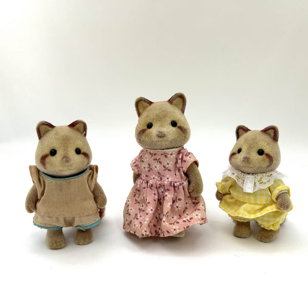 [Used] RACCOON MOTHER GIRL BOY Japan Sylvanian Families