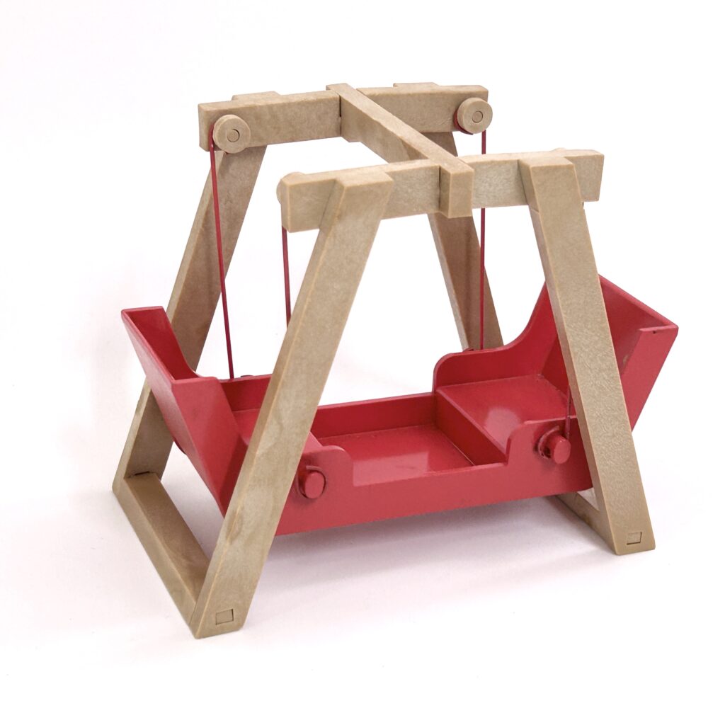 [used] Vintage Red Swing Two-Seater 1985 KO-02 Sylvanian Families Calico Critters