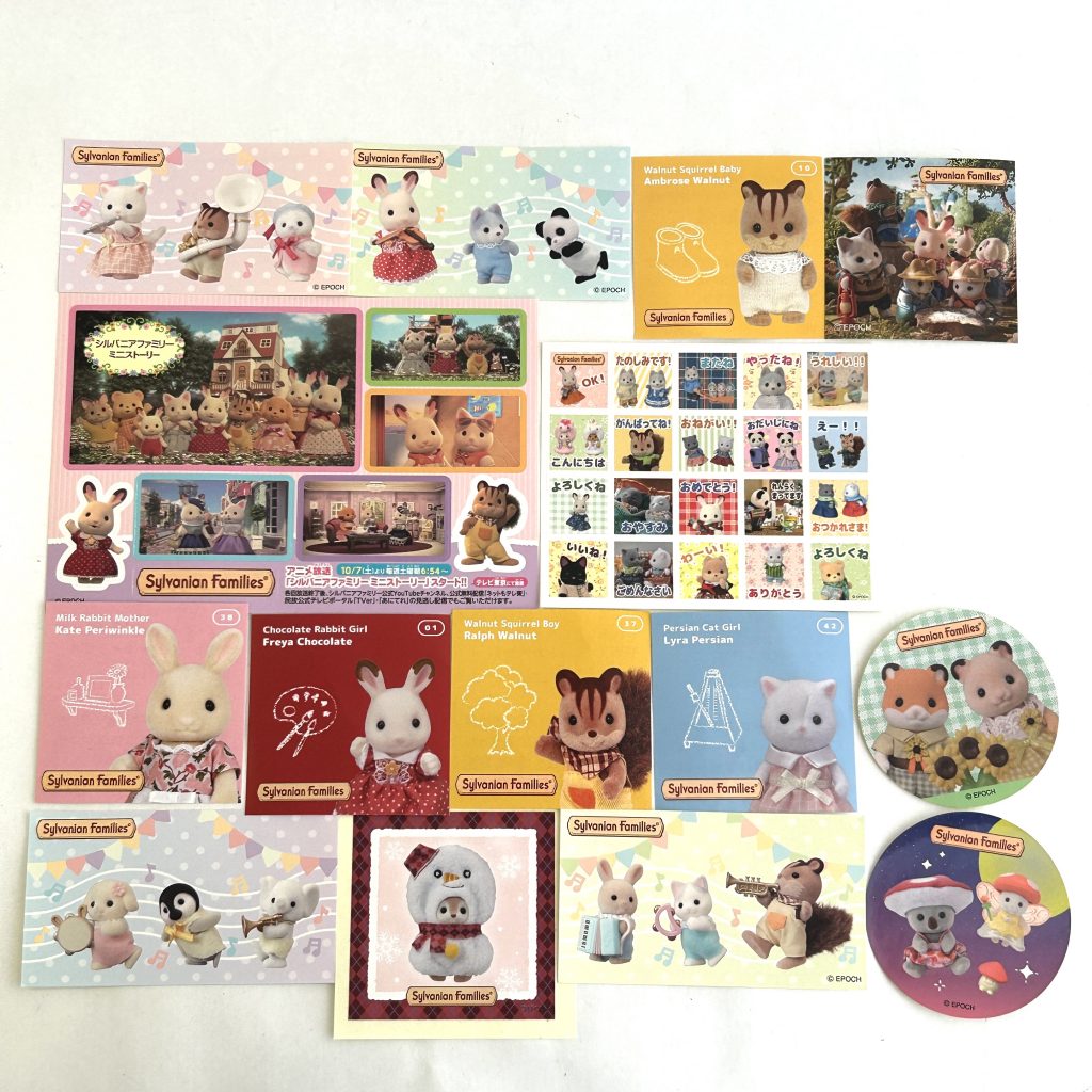 Ensemble d'autocollants Sylvanian Families Calico Critters