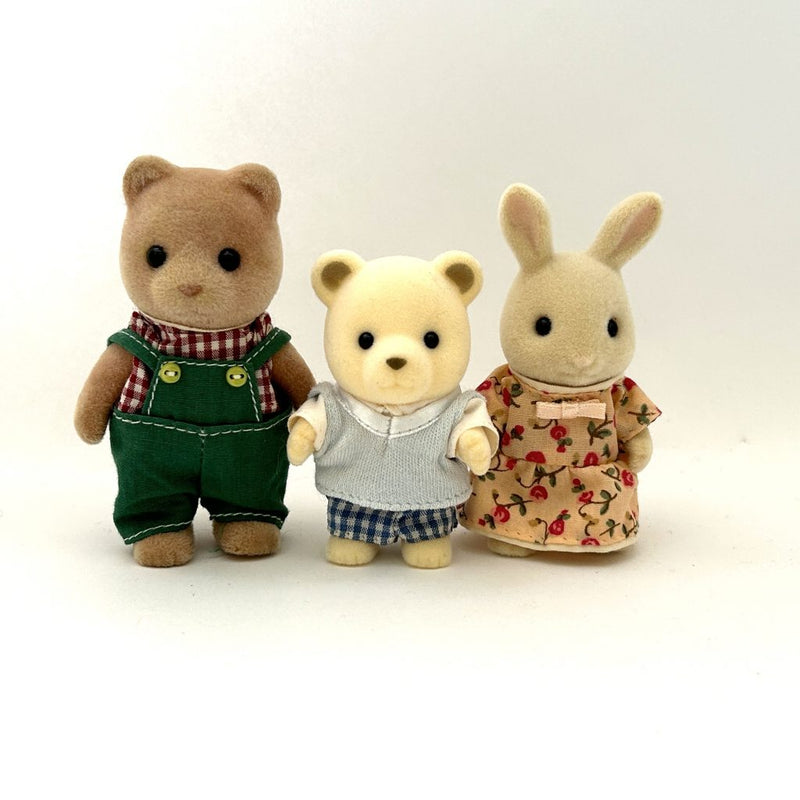 [Used] BEAR POLAR BEAR MILK RABBIT Epoch Sylvanian Families