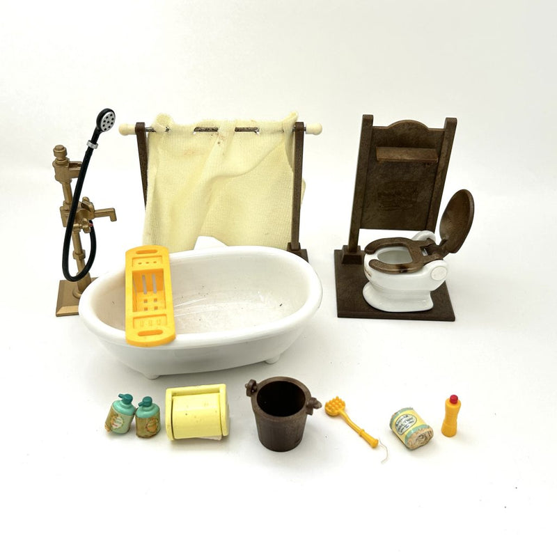 [Used] BATHROOM SET Epoch Sylvanian Families