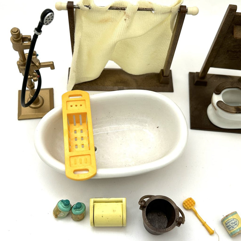 [Used] BATHROOM SET Epoch Sylvanian Families