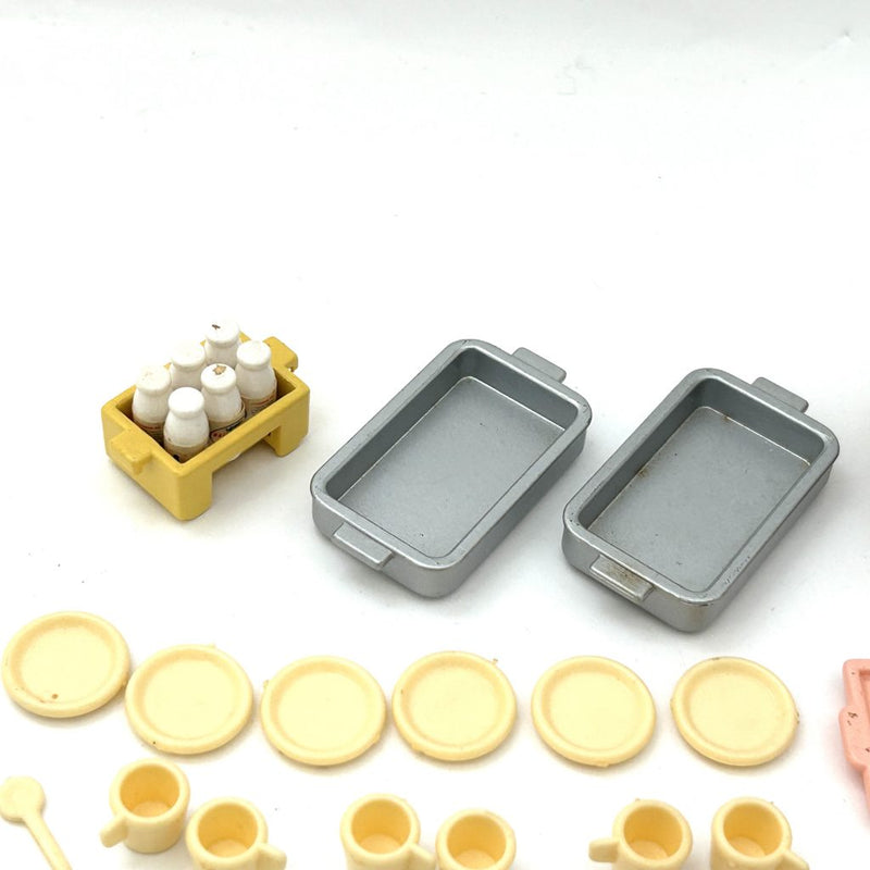 [Used] SCHOOL LUNCH SET S-01 Epoch Japan Retired Sylvanian Families