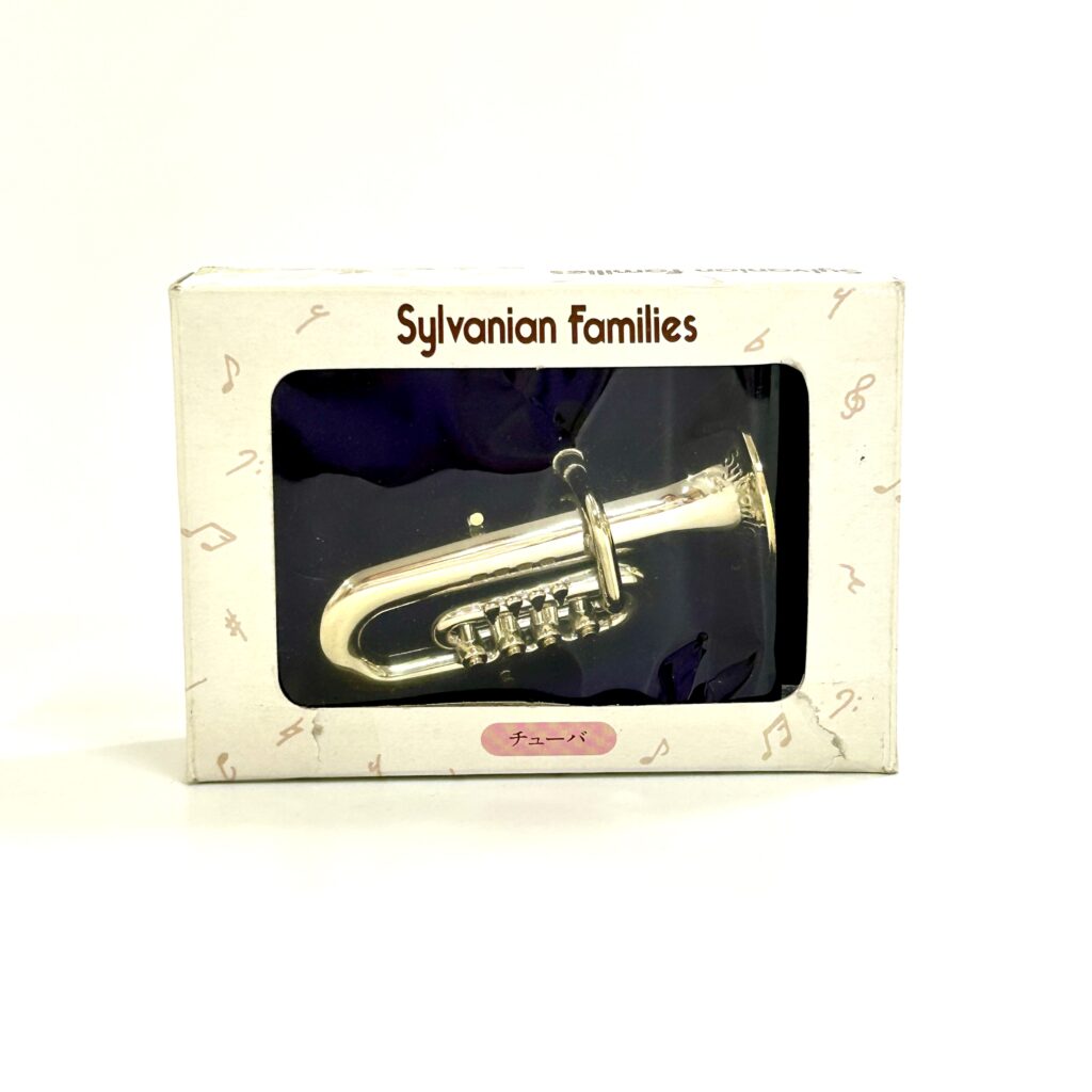 [used] Vintage Music Instrument Tuba 1986 GA-06 Sylvanian Families Calico Critters