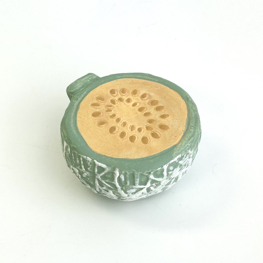 Ornement miniature en résine melon naturel pour cuisine