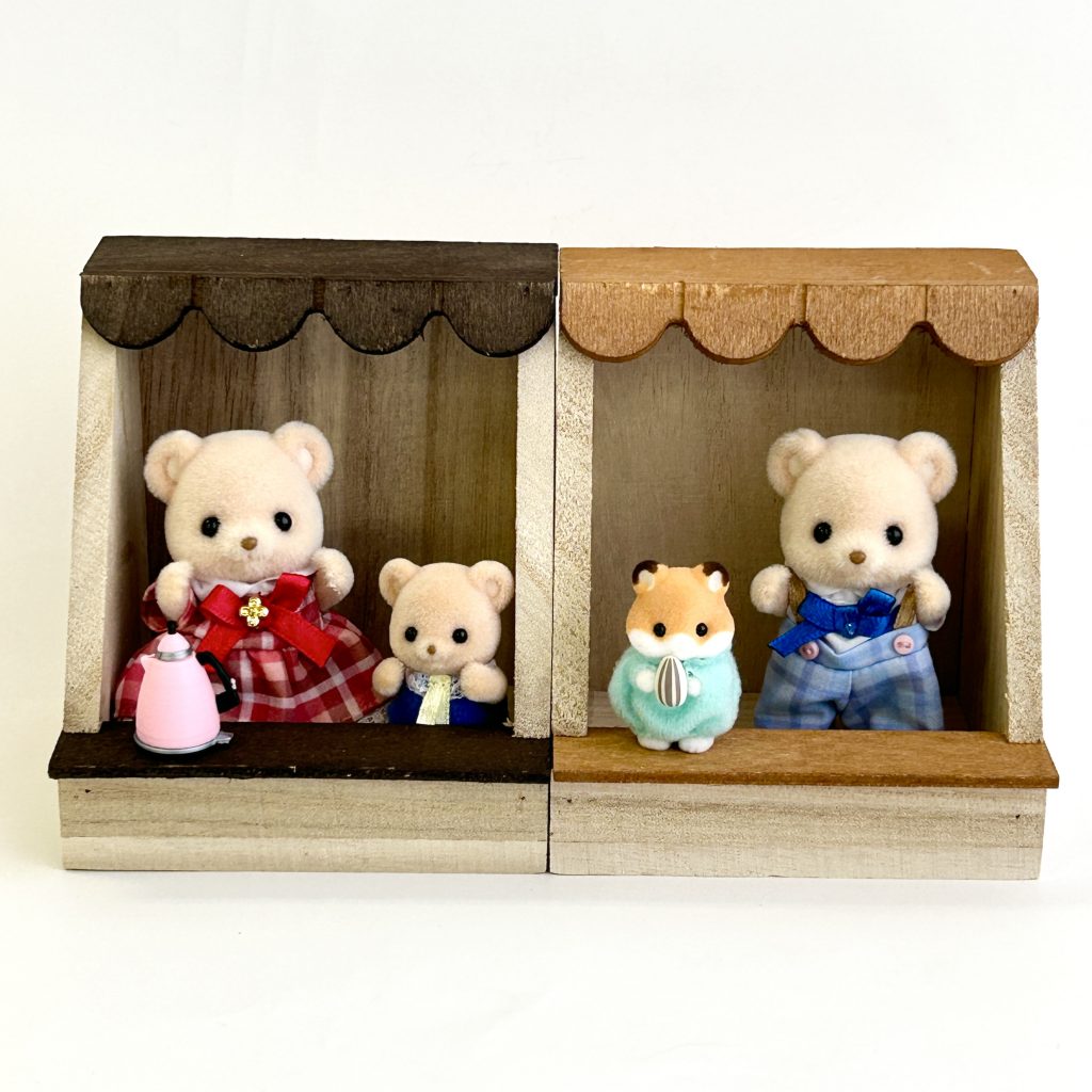 Wooden Display Shop 2-piece Set Natural Kitchen