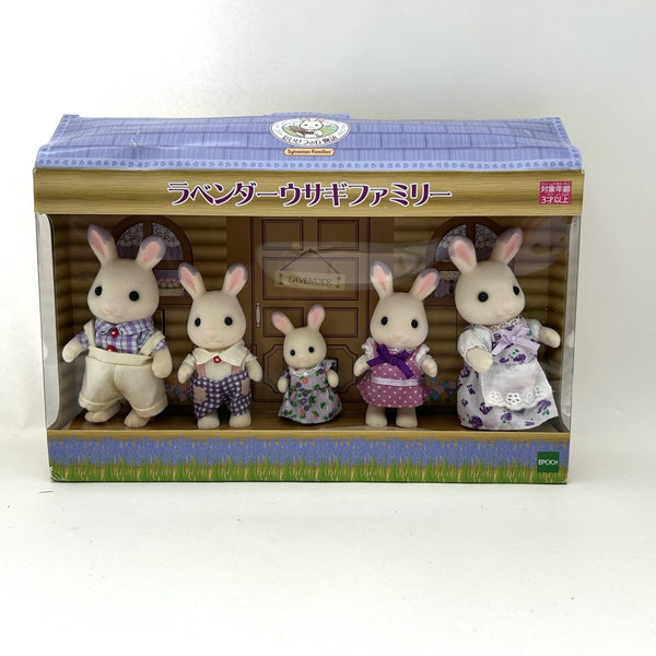 [Used] LAVENDER RABBIT FAMILY Hokkaido Japan Sylvanian Families