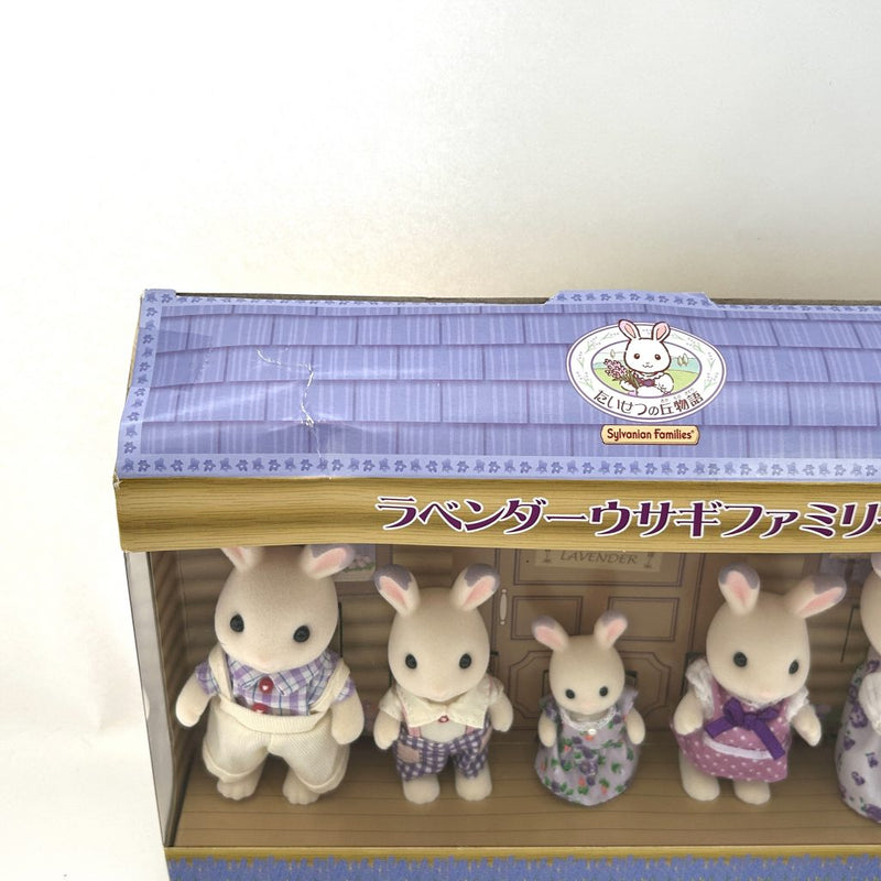 [Used] LAVENDER RABBIT FAMILY Hokkaido Japan Sylvanian Families