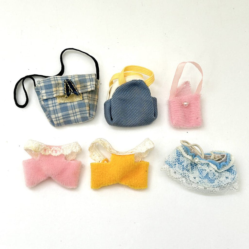 [Used] BAG AND BABY CLOTHES SETJapan Epoch Sylvanian Families