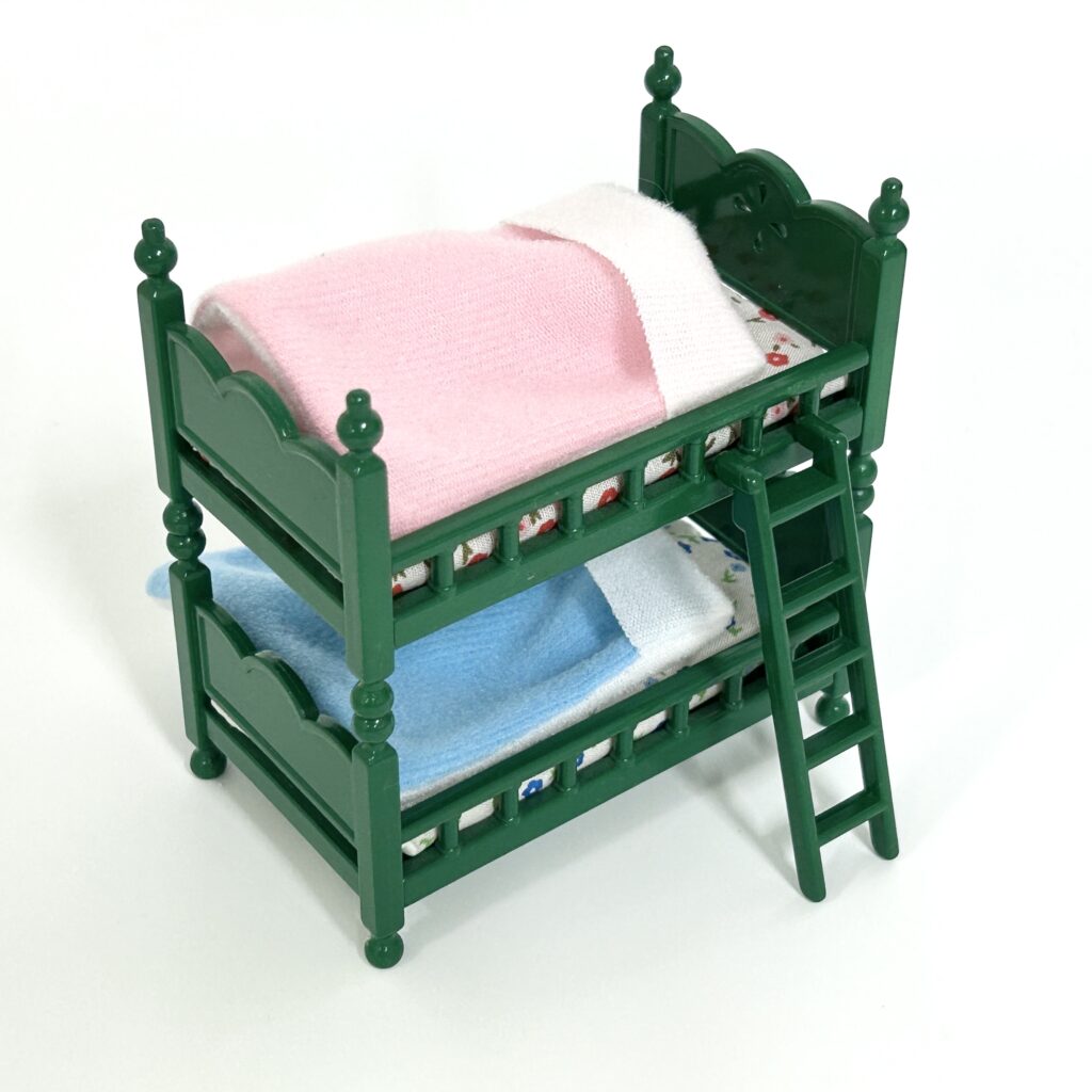 [d'occasion] Lit superposé vintage vert, ensemble 1996 KA-79 Sylvanian Families Calico Critters