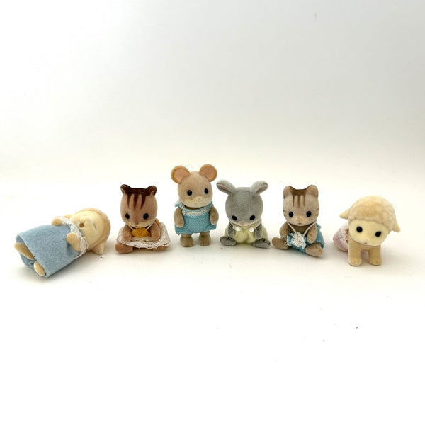 [Used] BABY SHEEP SQUIRREL MOUSE RABBIT CAT Japan Sylvanian Families