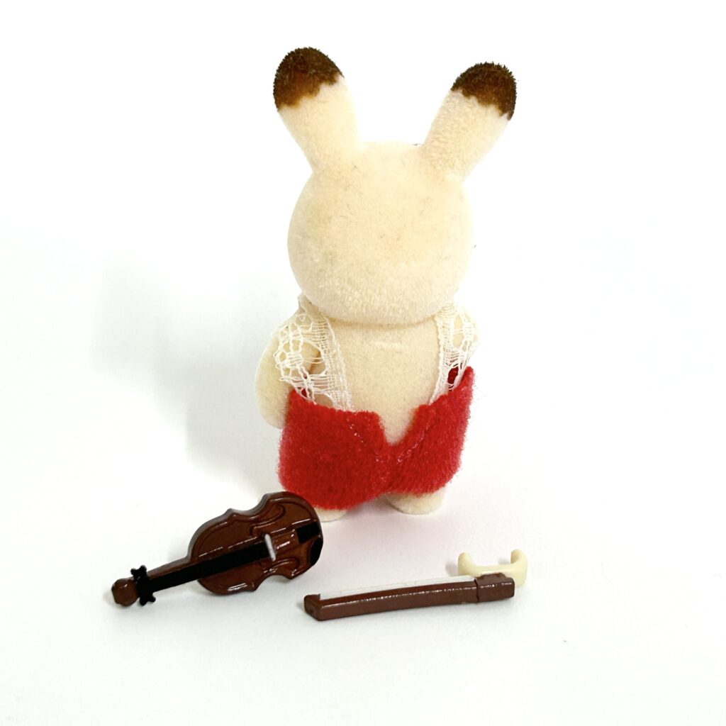 [used] Baby Recital Series 1 Chocolate Rabbit Biolin Sylvanian Families Calico Critters