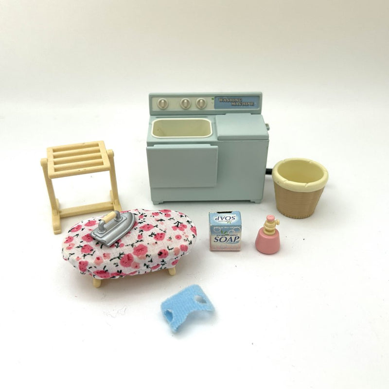 Used WASHING MACHINE SET Epoch Japan KA 604 Sylvanian Families