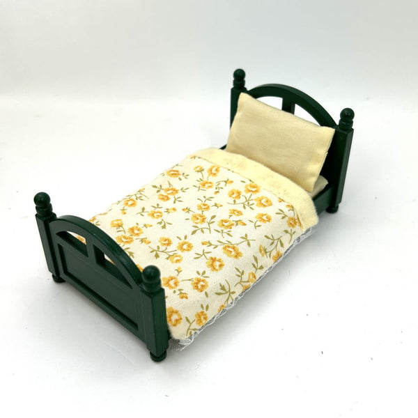 [Used] GREEN BED SET Epoch Japan Sylvanian Families