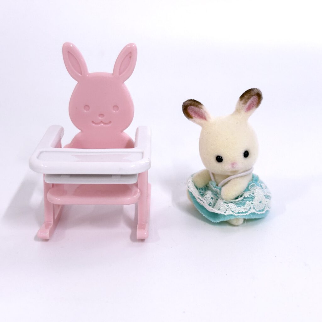 [used] Baby Carry Case Baby Chair Chocolate Rabbit 2014 B-31 Sylvanian Families Calico Critters