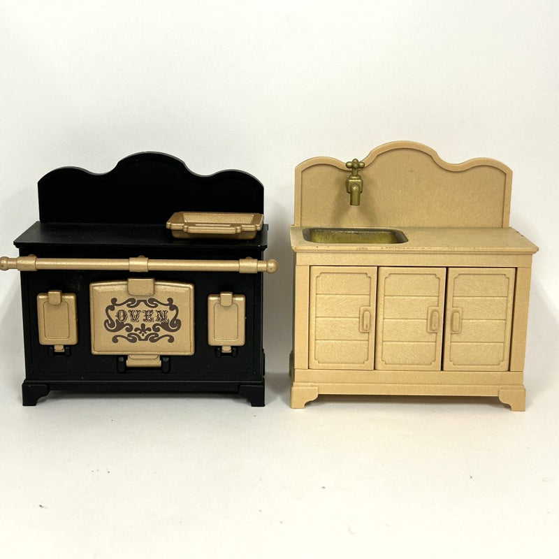 [Used] URBAN LIFE OVEN SET A-02 Japan Sylvanian Families