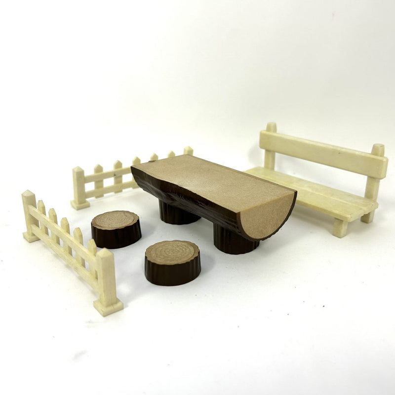 [Used] BENCH SET KO-04 Epoch Japan Sylvanian Families