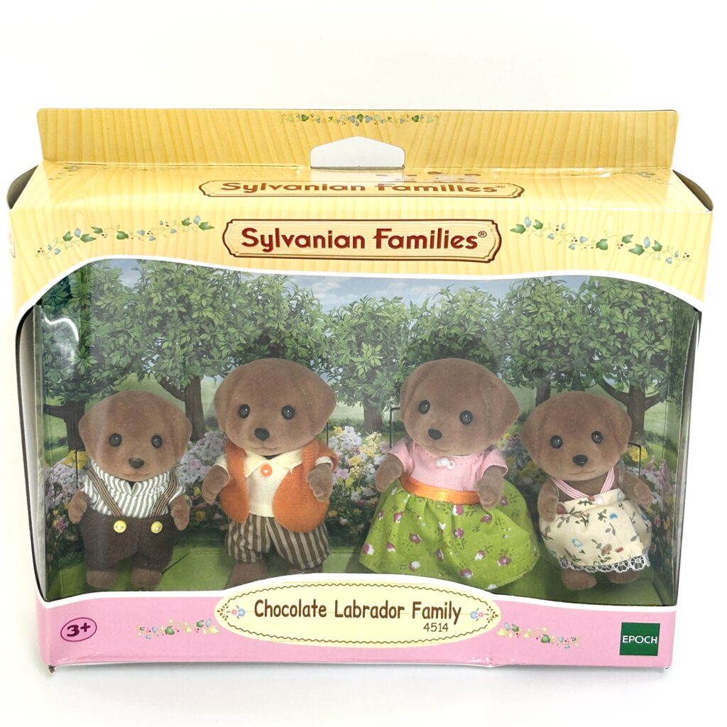 [used] Chocolate Labrador Family 4514 Sylvanian Families Calico Critters
