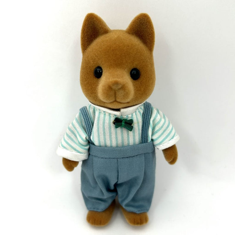 [Used] URBAN LIFE DOG FATHER BROWN 1987 Epoch Japan Sylvanian Families