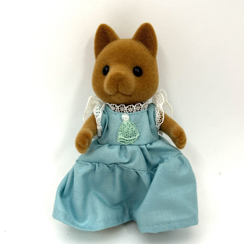 [Used] URBAN LIFE DOG MOTHER BROWN 1987 Epoch Japan Sylvanian Families