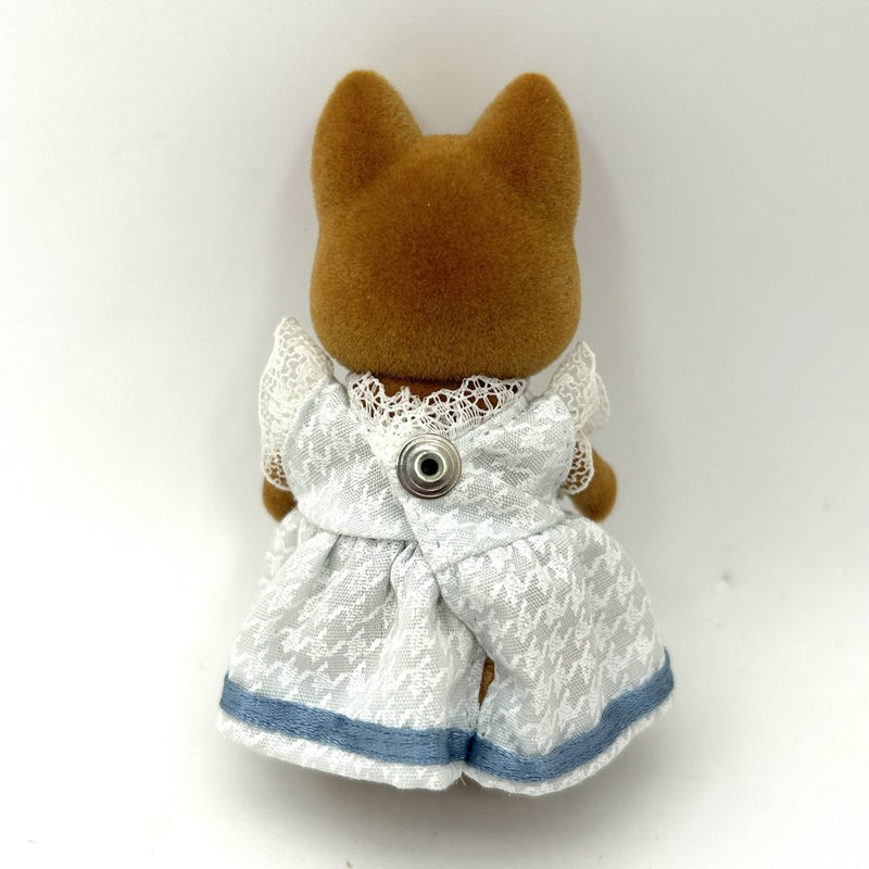 [Used] URBAN LIFE DOG GIRL BROWN 1987 Epoch Japan Sylvanian Families