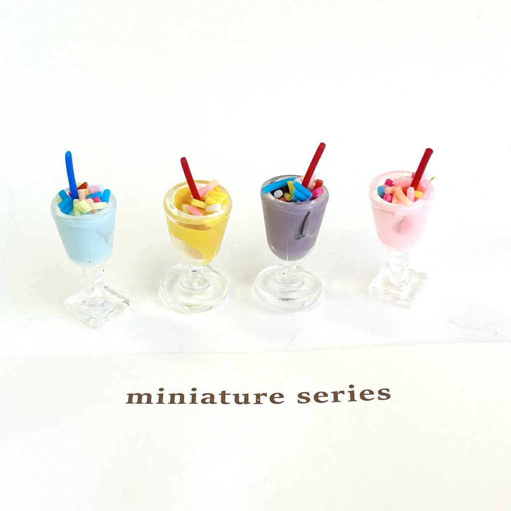 Miniature Pastel Drink Set Natural Kitchen
