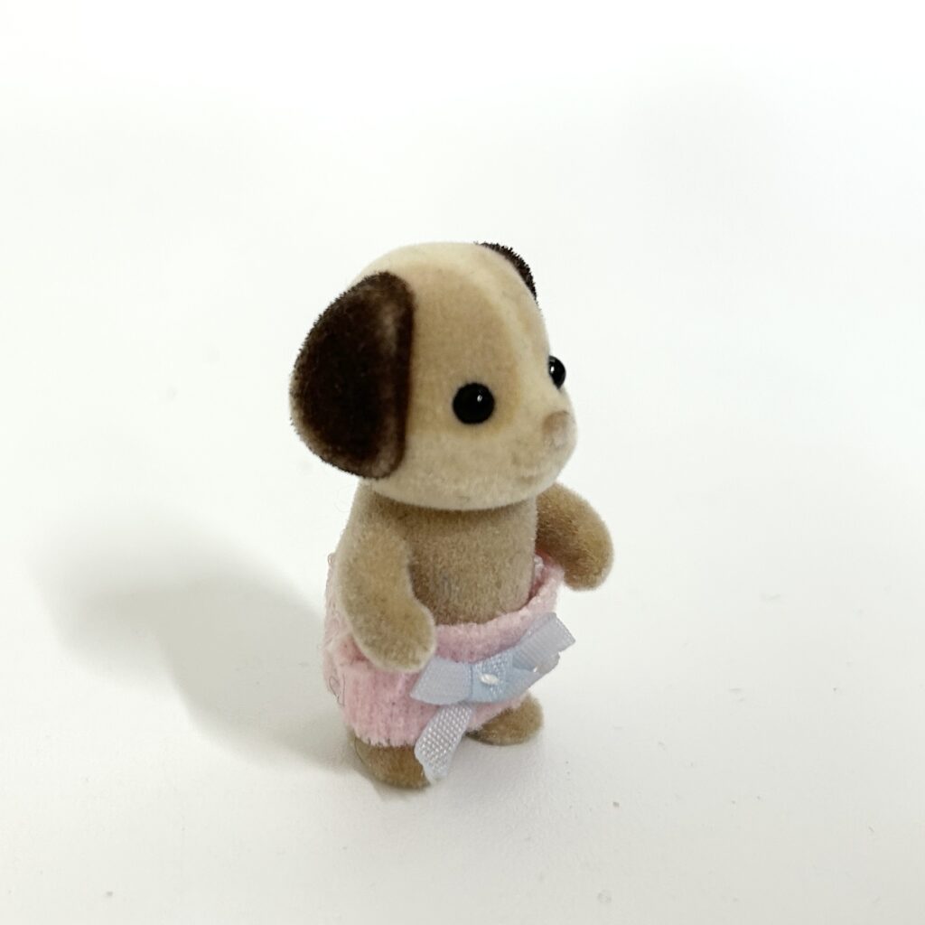 [used] Beagle Girl and Baby  Sylvanian Families Calico Critters