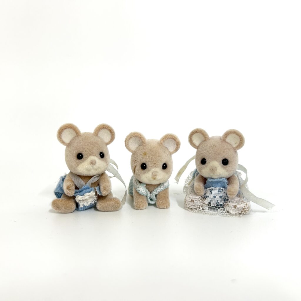 [used] Mouse Babies Sylvanian Families Calico Critters