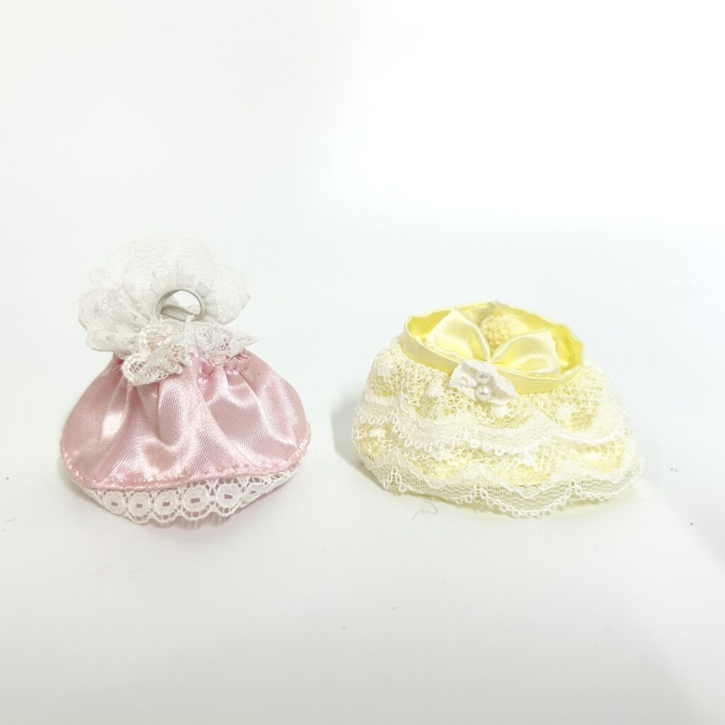 [used] Girl's Yellow Pink Dresses Sylvanian Families Calico Critters