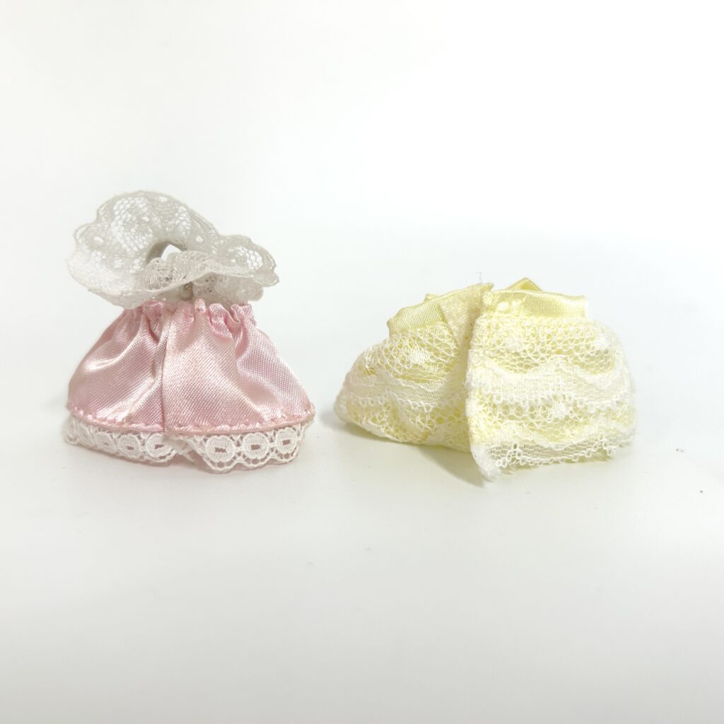 [used] Girl's Yellow Pink Dresses Sylvanian Families Calico Critters