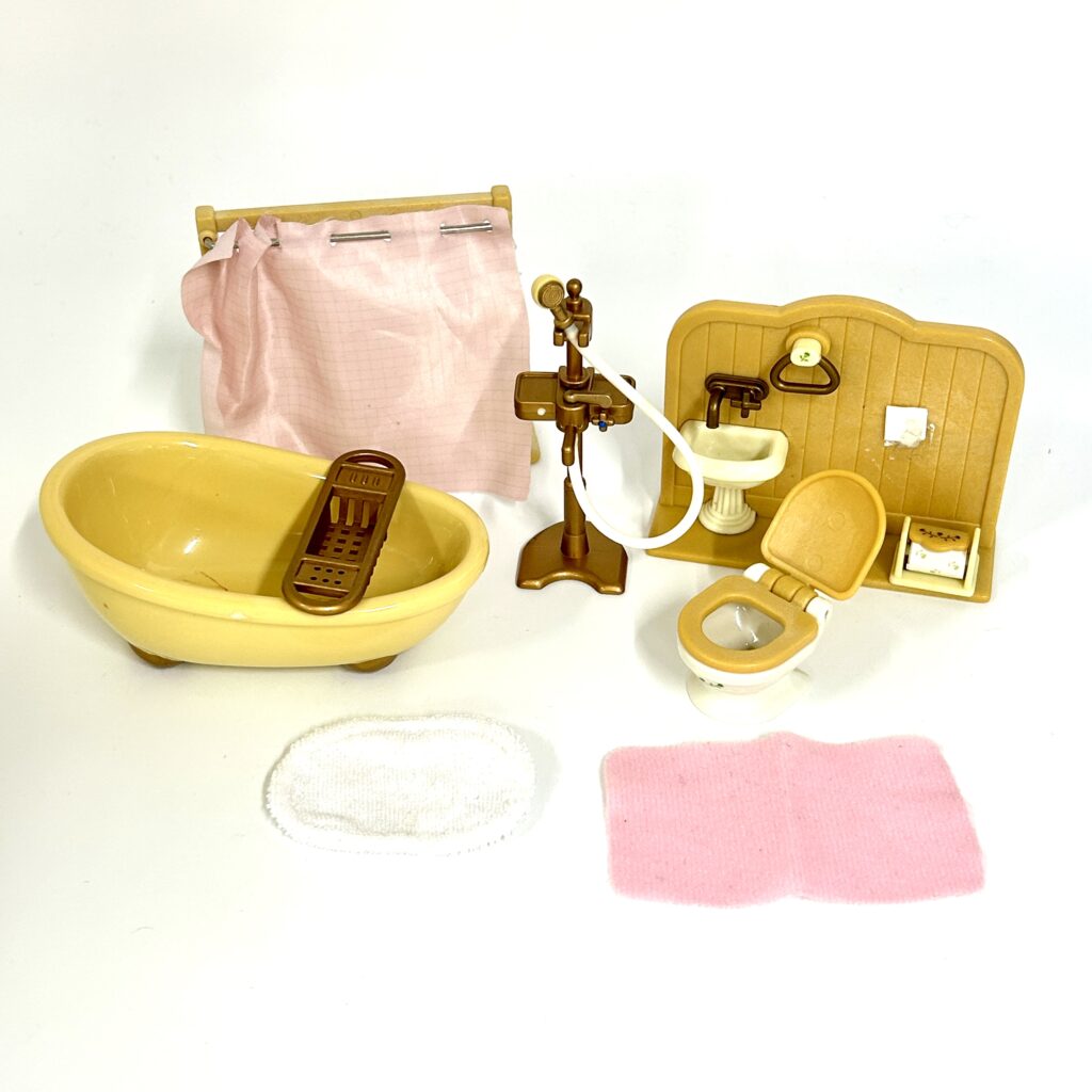 [used] Bathroom Set Sylvanian Families Calico Critters