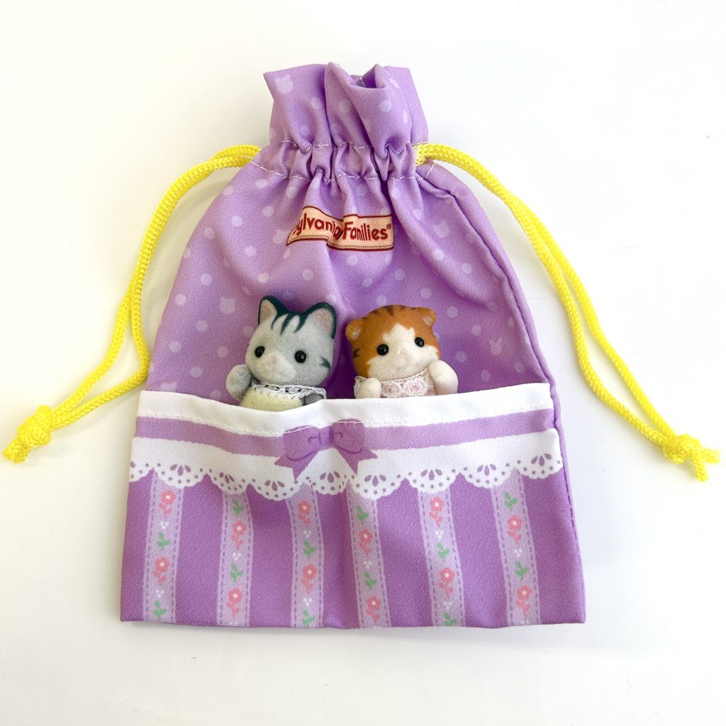Outing Pouch et Sac Cabas Violet Housse de Futon à Cordon Sylvanian Families Calico Critters