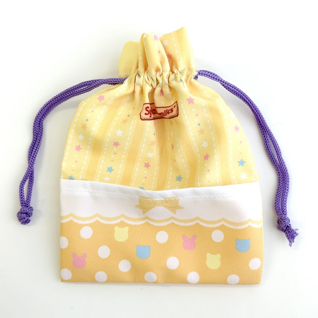 Outing Pouch and Tote Bag Yellow Futon Drawstring Pouch Sylvanian Families Calico Critters
