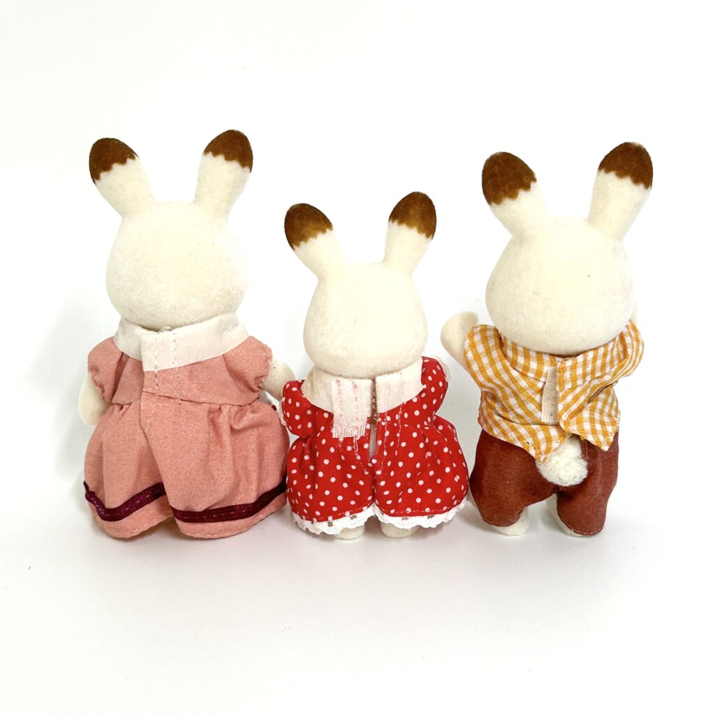 [used] Chocolate Rabbit Family Sylvanian Families Calico Critters