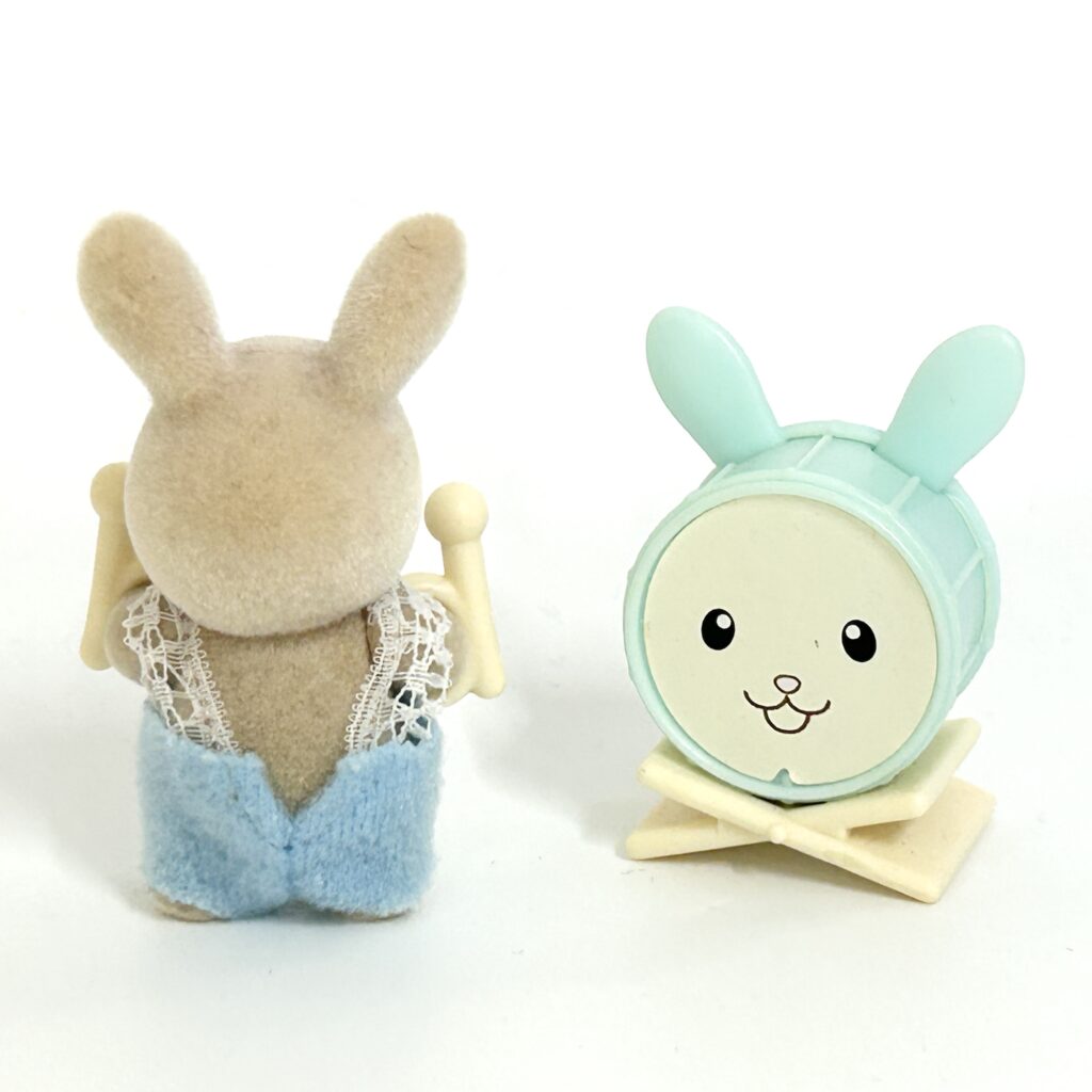 [used] Baby Recital Series 4 Milk Rabbit Drum Sylvanian Families Calico Critters