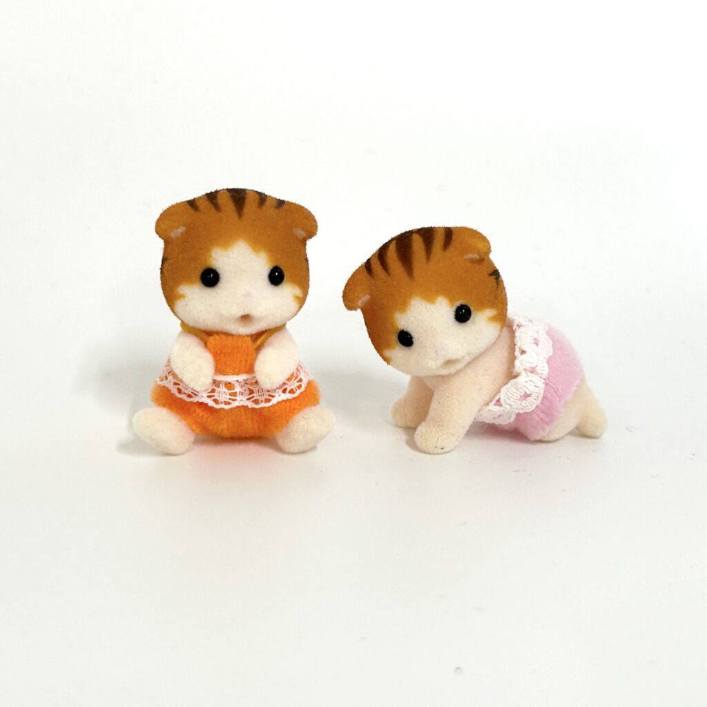 [used] Maple Cat Baby Twins NI-110 Sylvanian Families Calico Critters