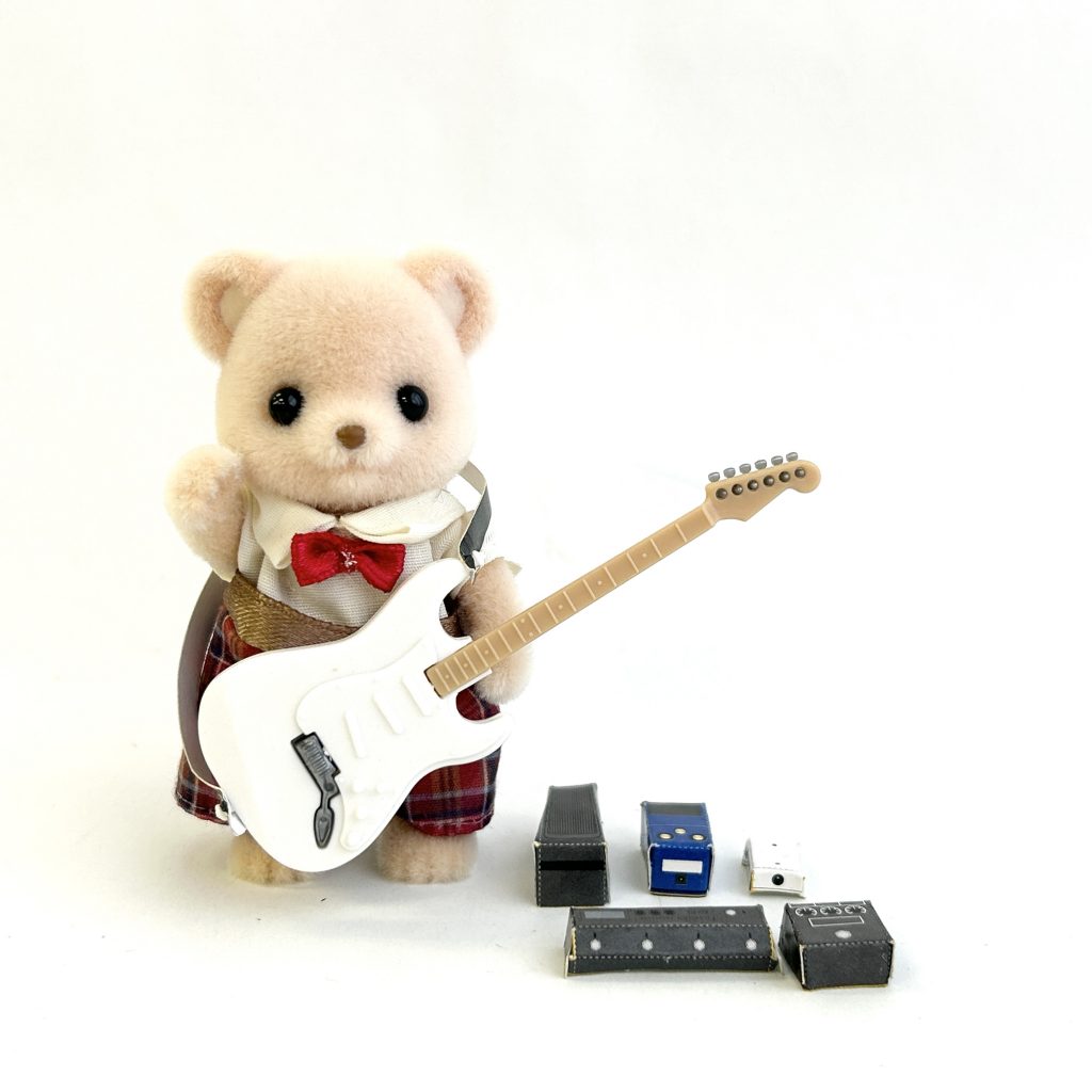 Miniature guitare électrique blanche Cando