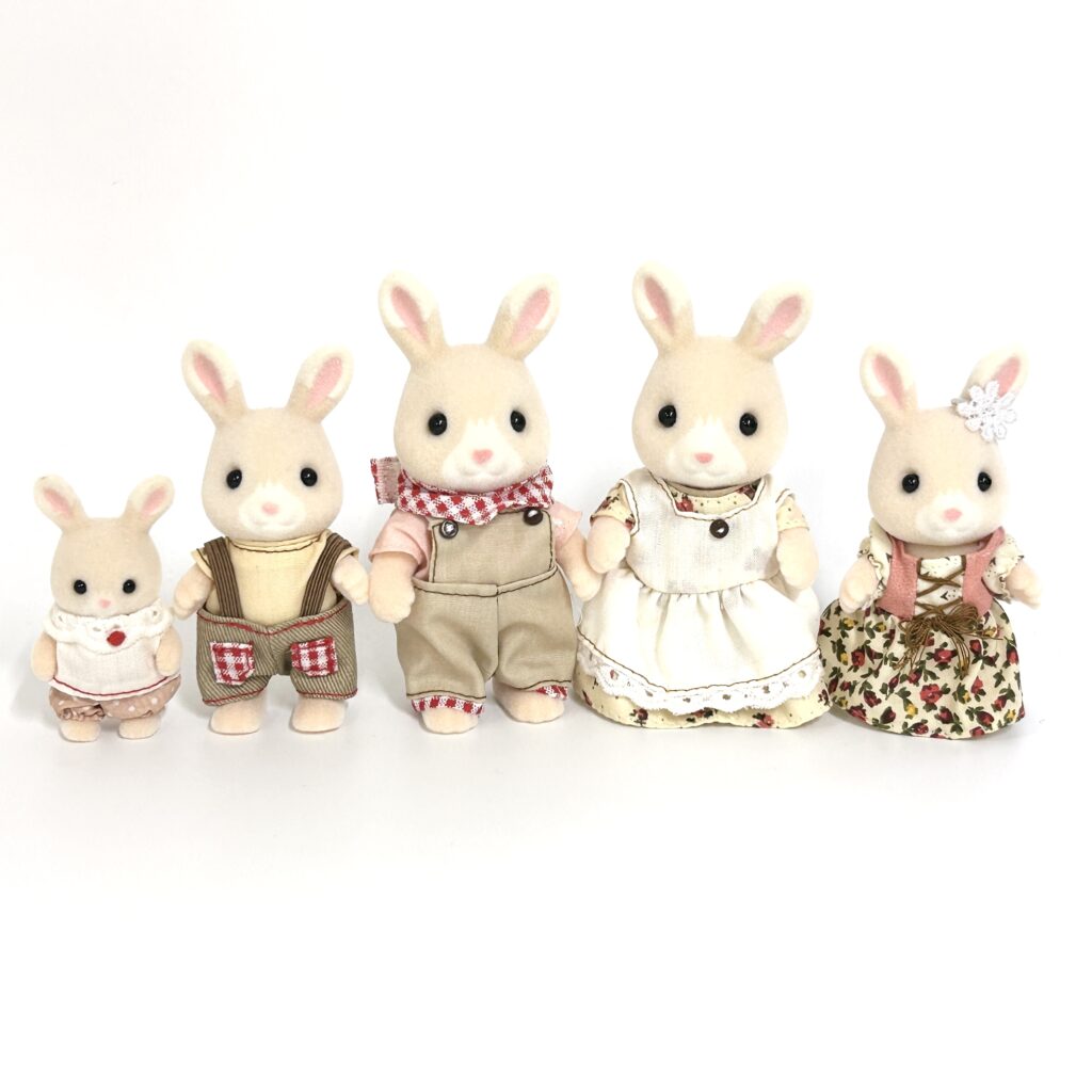 [used] Wildflower Rabbit Family Nonohana Grinpa Sylvanian Families Calico Critters
